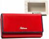 Spacious women's leather wallet with snap and zipper - Peterson