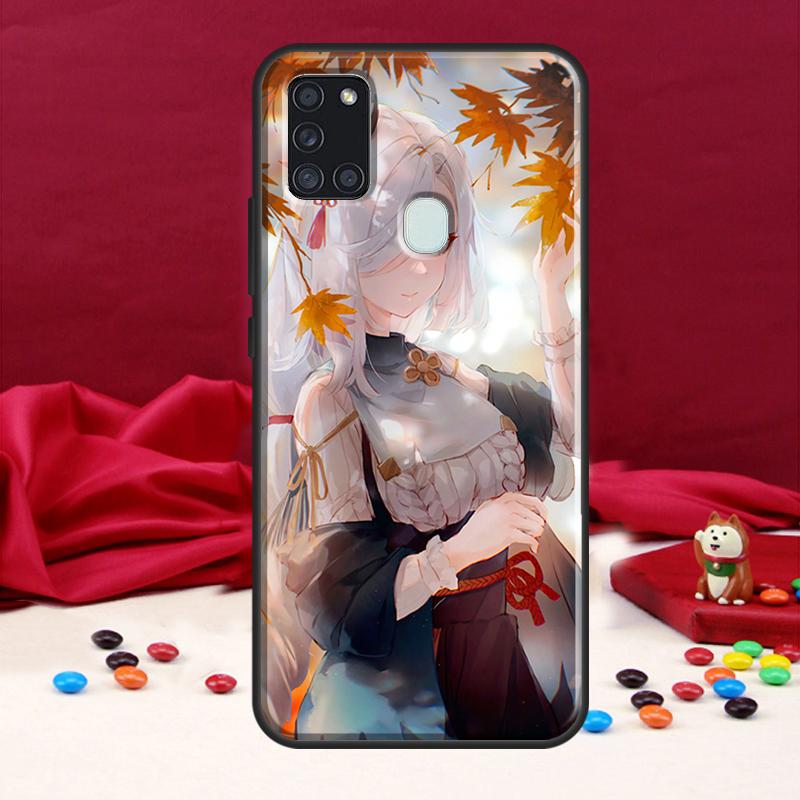 Чехол Genshin Impact Shenhe для Samsung Galaxy A34 A54 A14 A71 A51 A31 A11 A12 A22 A32 A52 A72 A50 A13 A53