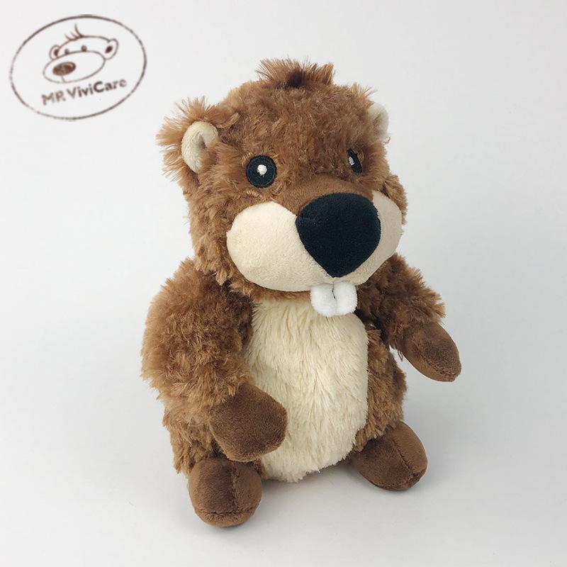 Cute Hainie Plush Toy Groundhog Stuffed Animal Soft Doll for Kids Boys Girls Sleep Companion Cuddly Toy Birthday Gift