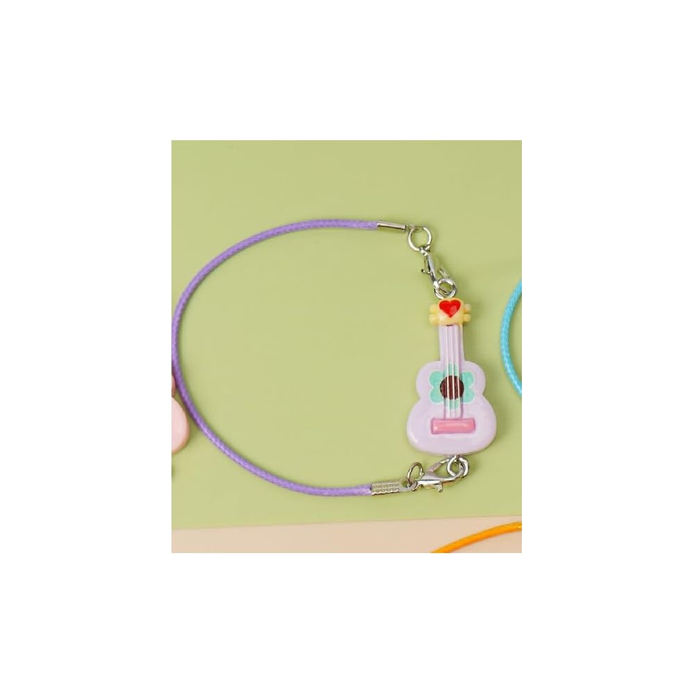 Labubu Barbie Miniature Guitar Accessory Purple for Dolls 10-20cm Plush Toys DIY Decoration