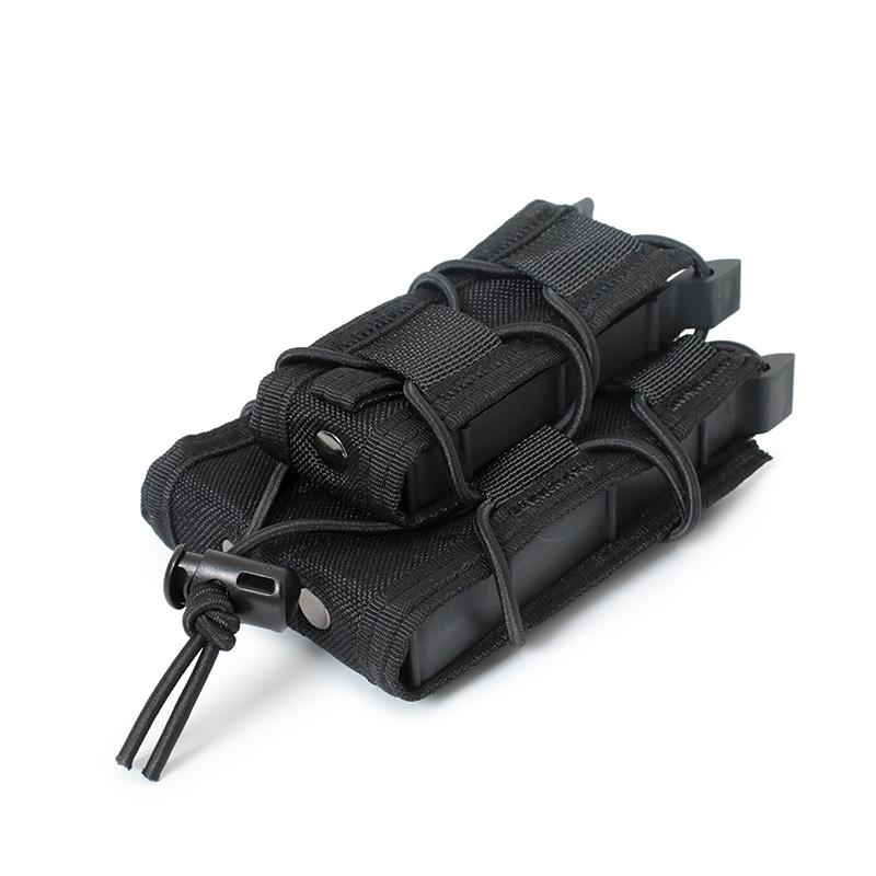5.56 9mm Magazine Pouch AK AR M4 AR15 Double Magazine Bag Rifle Pitol Molle Mag Holster Pouch for Hunting CS Paintball