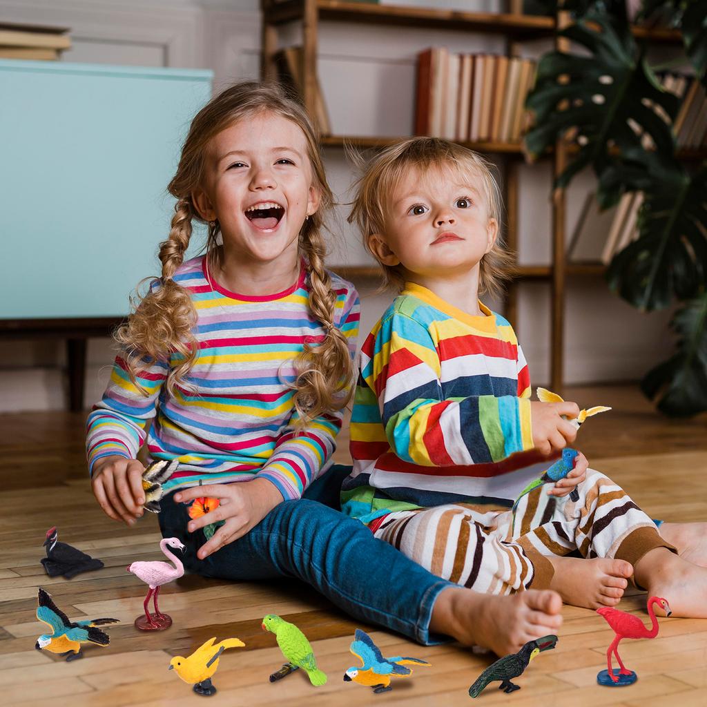 30 шт. Реалистичные фигурки птиц и животных, Мини-фигурки птиц, Модель, Орел, Попугай, Малиновка, Сова, Пластиковые фигурки птиц, Игрушки, Сказочный сад, Ас