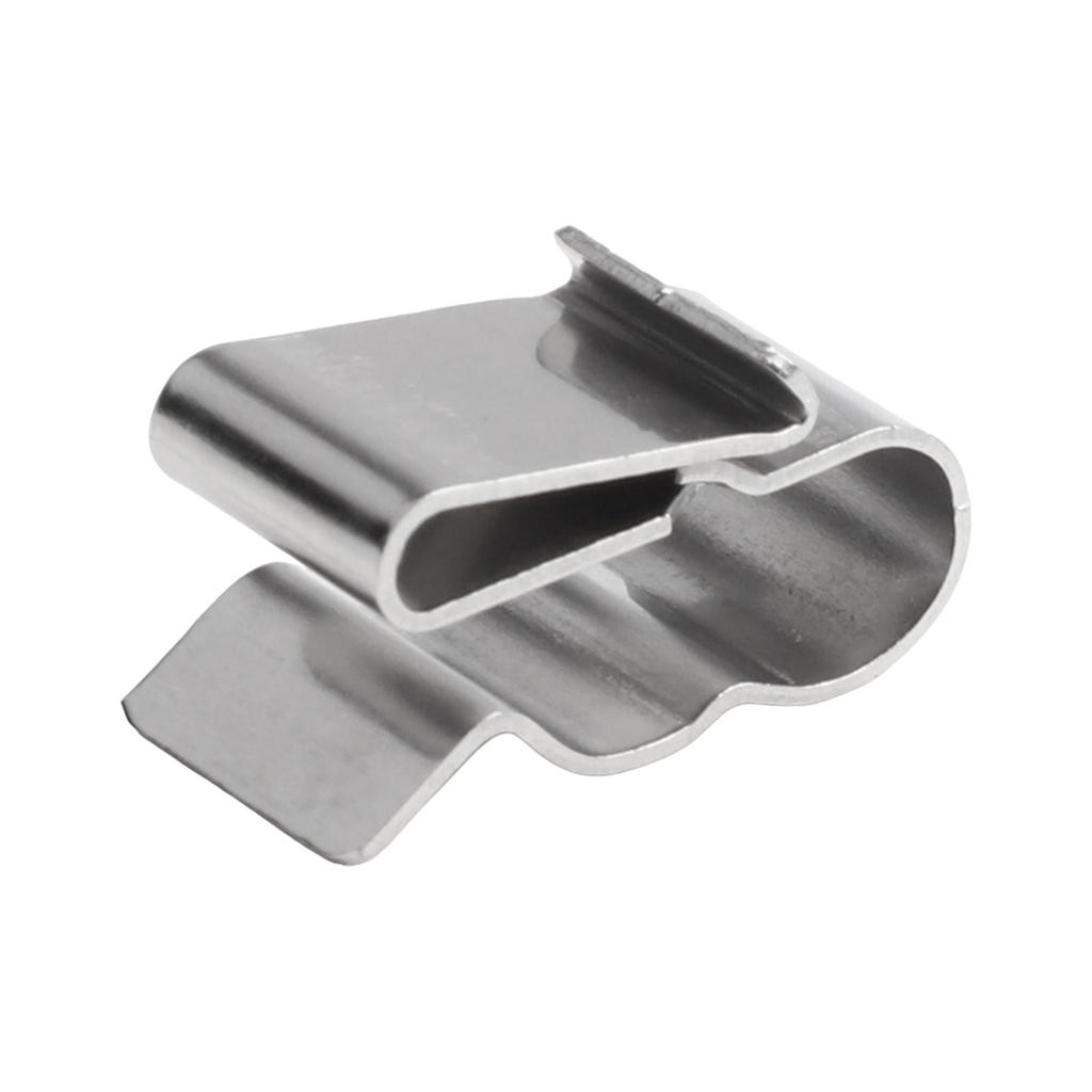 100pcs Solar PV Cable Clip Clamp Stainless Steel 2-wire Clamp Photovoltaic Panel Wire Clips Cable Clamps For PV Wiring Boat