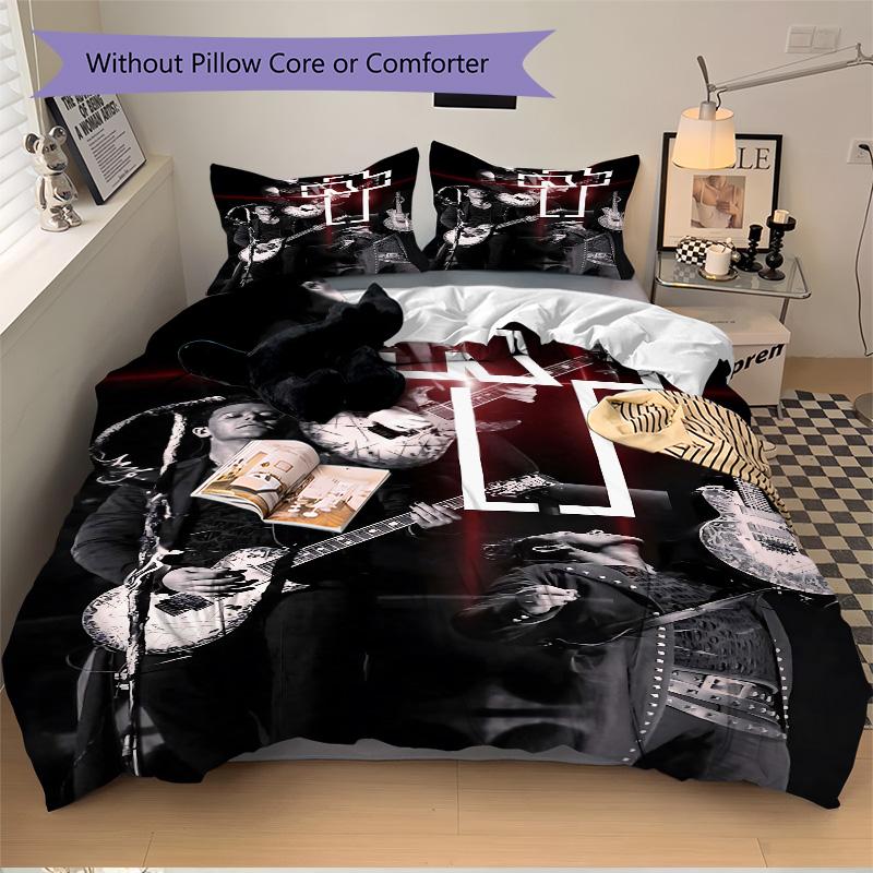 Metal Musician Performance Print 3Pcs Bedding Setduvet Cover With 2 Bedropillowcase Home Birthday Gift