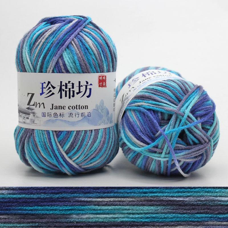 10 шт. Конфетный цвет DIY Плетеная корзина Хлопковая пряжа Ручное вязание Крючком Плед Тряпичная кукла Пряжа для вязания крючком