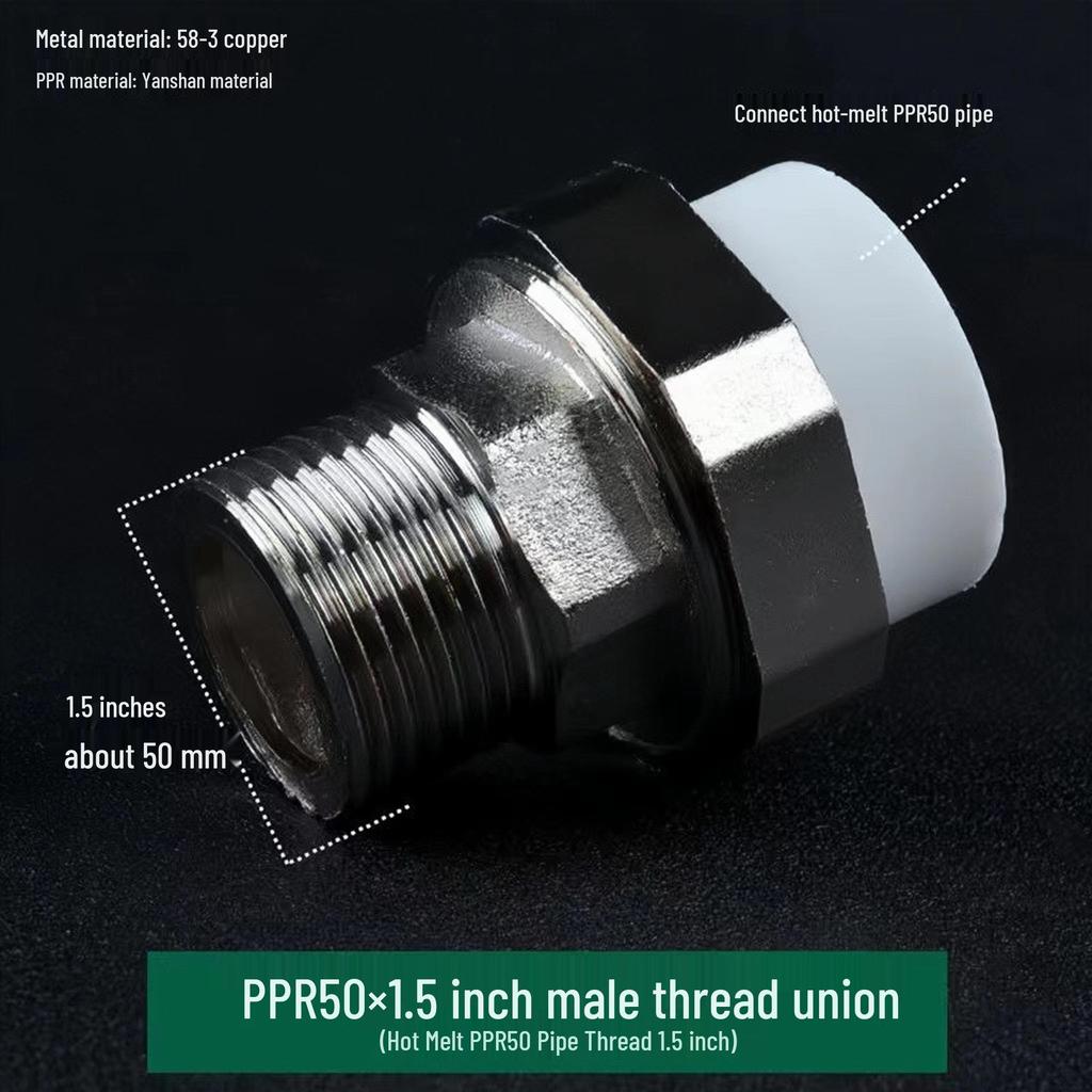 PPR Медно-чугунная муфта, внутренняя и наружная резьба, 20-110 мм, двухсторонняя PPR чугунная муфта