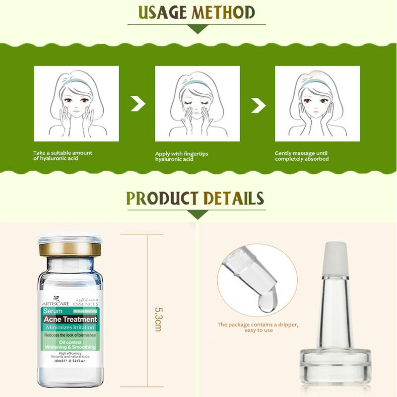 Сыворотка для лица против прыщей ARTISCARE 3 шт./лот 10 мл