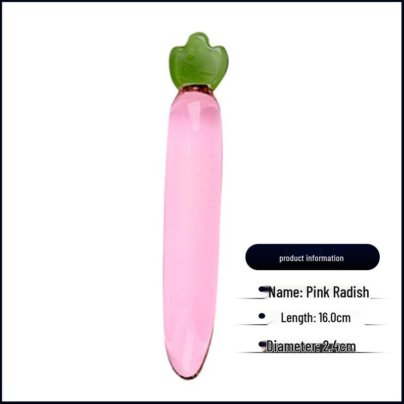 Семицветный хрустальный стеклянный дилдо-огурец для женской симуляции и эротического проникновения