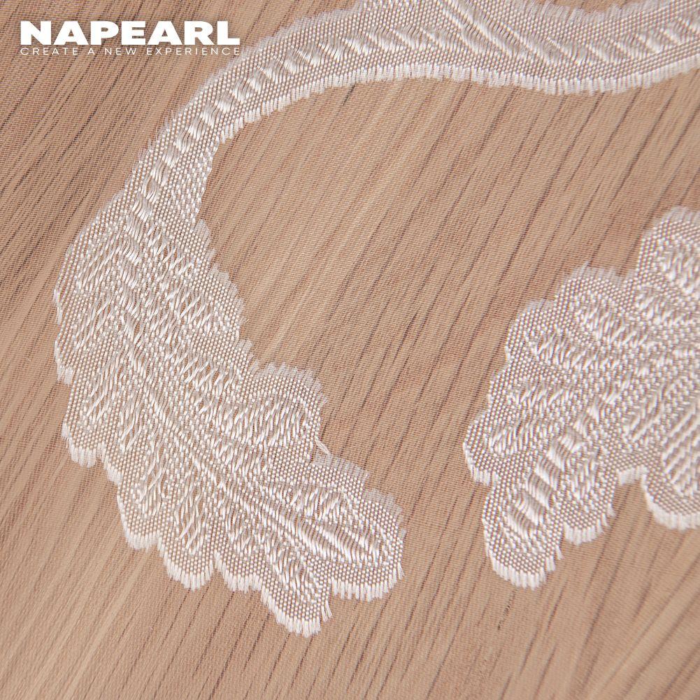 NAPEARL Современная Элегантная Цветочная Жаккардовая Прозрачная Тюлевая Штора для Гостиной и Спальни