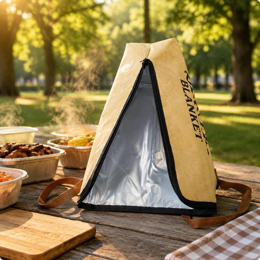 Barbecue Thermal Bag Large Capacity Bbq Food Bag Easy To Clean Zipper Closure For Travel