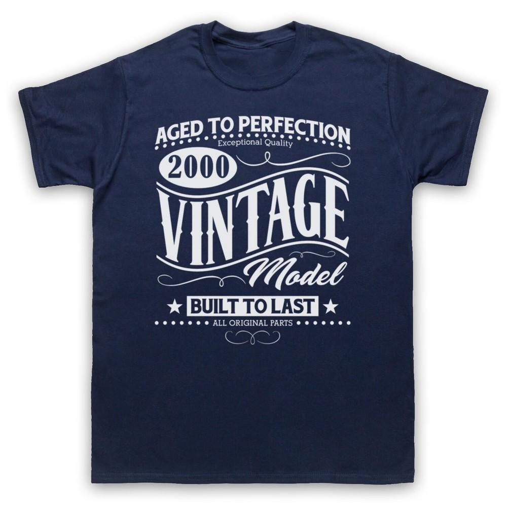 2000 Vintage Model Born In Birth Year Date Funny Age Mens And Womens T-Shirt