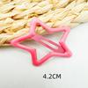Children's Candy Color Star Hair Clips - Small Size BB Bangs Accessories