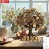 2D Flat Acrylic Money Tree Desktop Decoration, Home Decor Plaque Hanging Wall Art Decorative Garden Decoration for Room Door Signs Hanging Square Livi