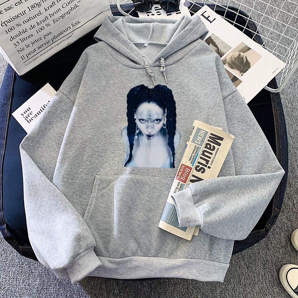 Graphic Hoodies Women Men Winter Hooded Sweatshirts EUSEXUA FKA Twigs Singer Printing Pullovers Hooded Gothic Clothes Sudaderas