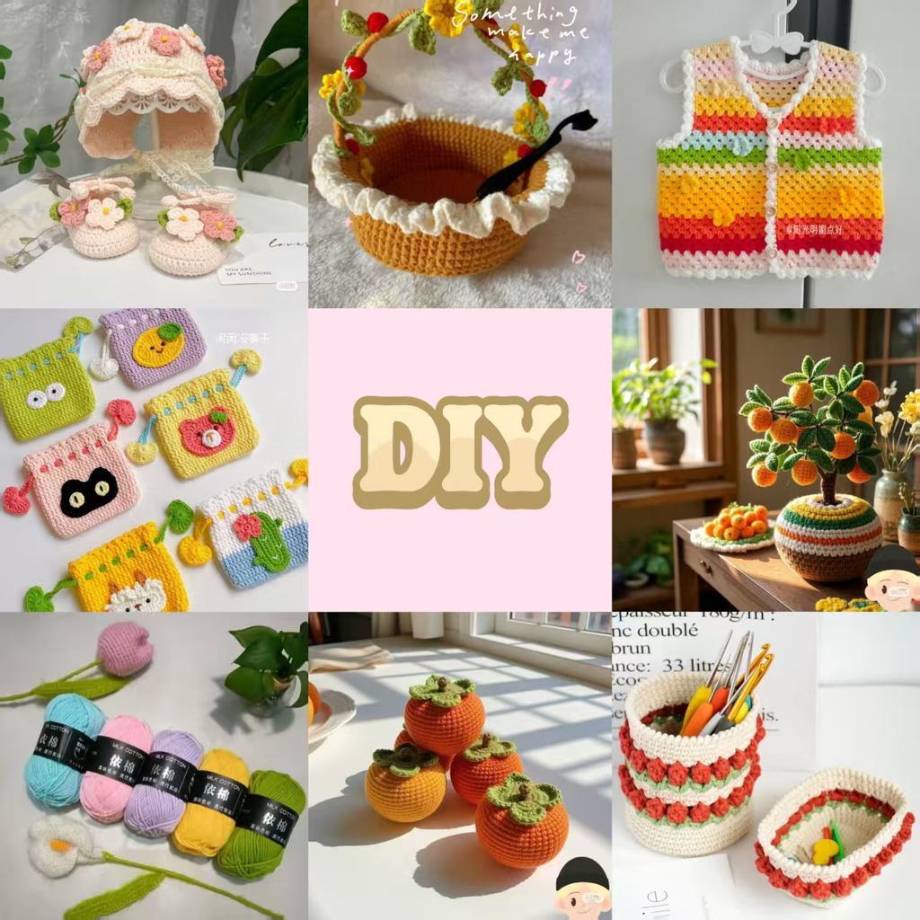 500 г/Лот 10 Клубков Пряжа из Хлопка Молочного Цвета Набор Рукоделие DIY Вязание Свитера Шарфа Крючком Комбинация Пряжи K… Еще