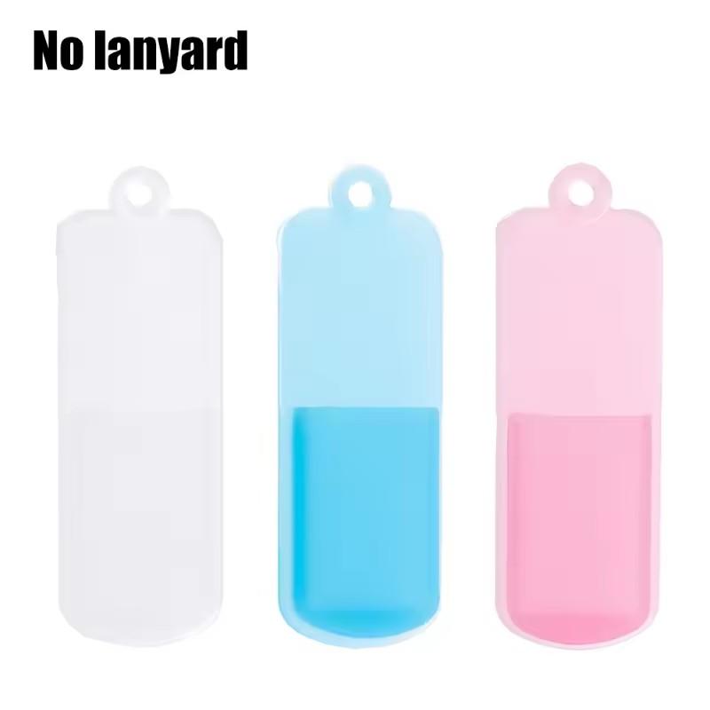 3Pcs Silicone Dustproof Cover for U Disk Protective Case with Rope U Disk Anti-lost Storage Case for Portable USB Flash Dust Cap