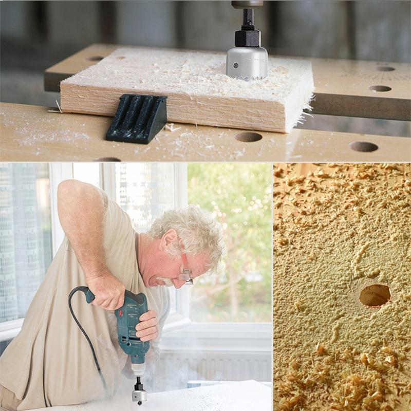 11Pcs Hole Saw Cutting Drill Bit Set Kit 19-64mm Wood Metal Circular Round Case