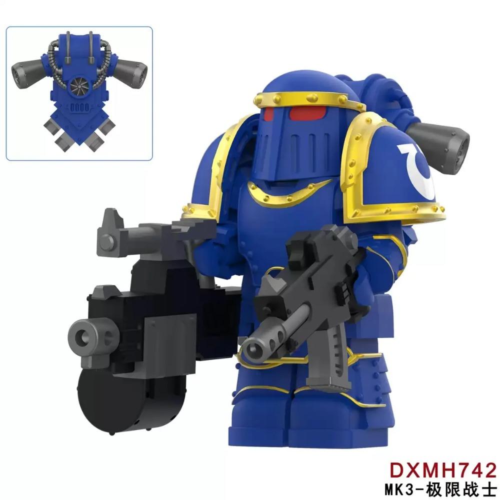 WM2924 Мехи Солдаты Кирпичи пулемет MOC Пазл Мини Фигурки Совместимые Строительные Блоки Игрушки Детские Подарки на День Рождения