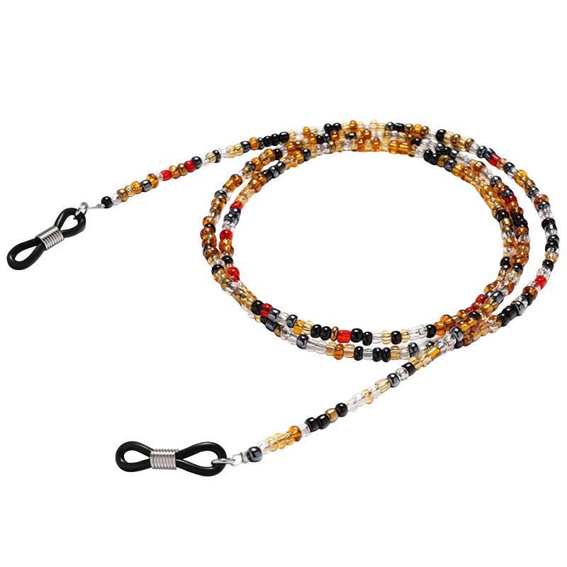 Женский нескользящий ремешок для очков из черепахового панциря - цепочка с бусинами для очков или маски