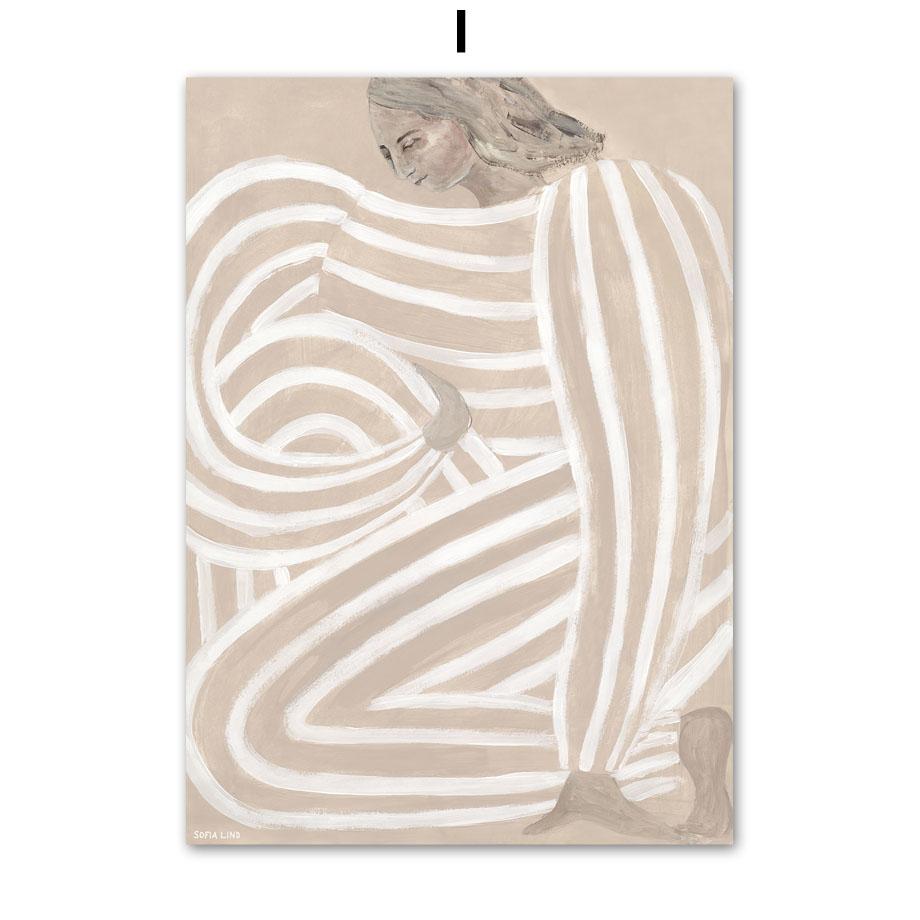 Tropical Beach Surfing Girl Reed Wall Art Canvas Painting Abstract Nordic Posters And Prints Wall Pictures For Living Room Decor