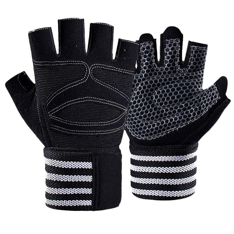 Fitness Gloves Breathable Non-slip Outdoor Sports Riding Wriststrap Half Finger Gloves