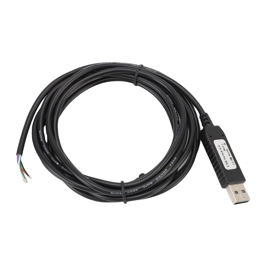 DIY Switch Line USB Switch Cable Support Customizable Keyboard Mouse Shortcuts 6.56ft