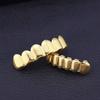Хип-Хоп 6/6 Зубов Гриллзы Хип-Хоп 14K Позолоченные Накладки на Зубы Декор Брекеты Панк Косплей Вечеринка Брекеты Для Моды Женщин Мужчин Ювелирные Изделия