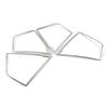 For Skoda Kodiaq 2016- Car Interior Moulding Part Refit Frame Cover Trim Accessories Decoration Modify Matte Silver