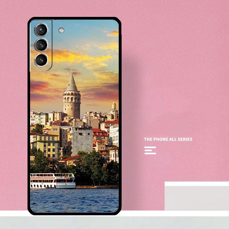 Турция Стамбул Пейзаж Чехол для телефона Samsung Galaxy S23 S22 Ultra Plus S8 S9 S10 Plus Note 10 20 S21 FE S20 FE Чехол