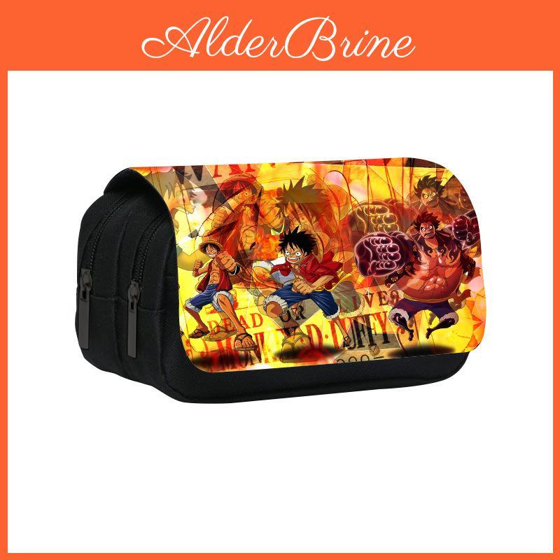 Double Layer Pencil Case With Nylon Material For Students And Stationery Storage