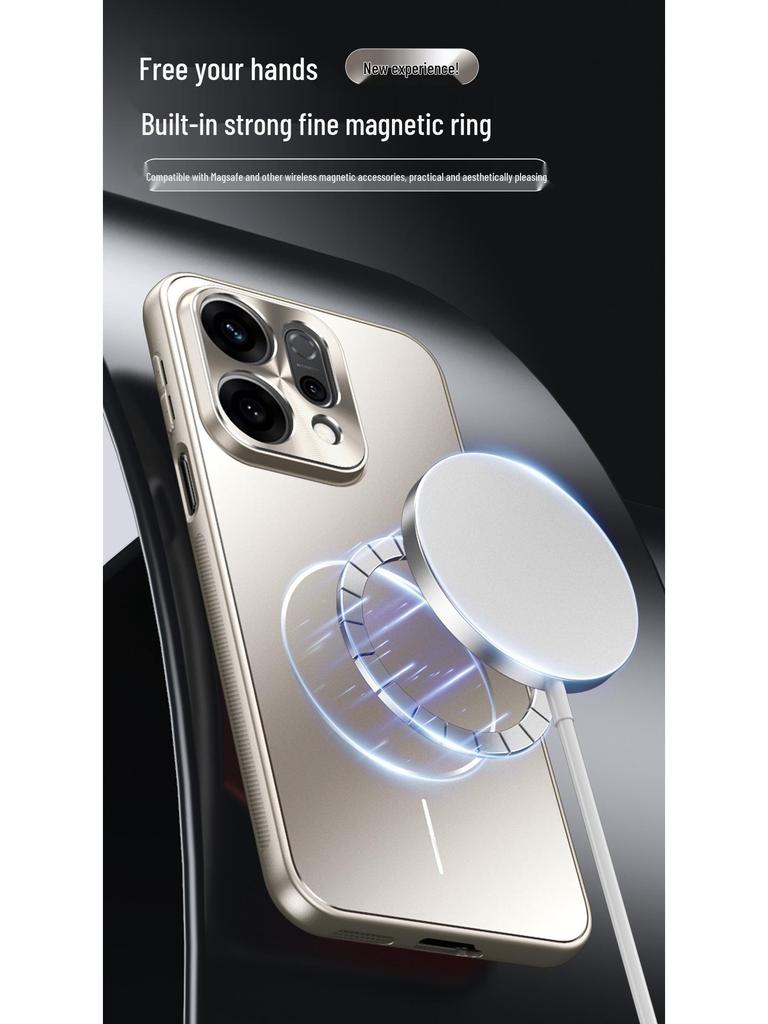 Чехол для телефона Oppo Reno14/Reno14 Pro с полной защитой от падений, защитой камеры и поддержкой беспроводной автомобильной зарядки