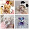 Fashion Woolen Plush Hat Mini Pet Supplies Animal Doll Hat  for Hamster Golden Silk Bear