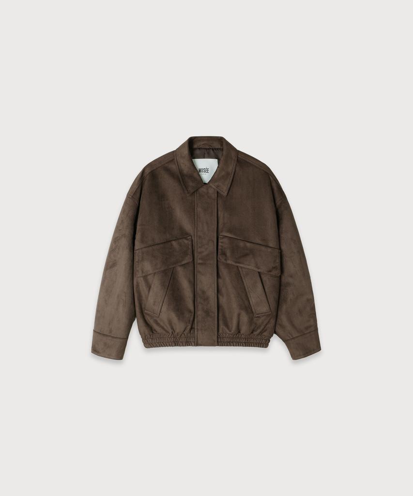 Musee Finale Suede Bomber Jacket_Brown