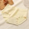 5pcs Cotton Crotch Seamless Briefs Solid Color Women's Underpants Breathable Mid Waist Panties  Lady