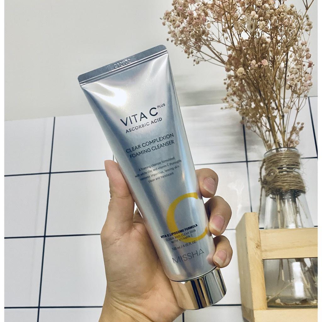 MISSHA Vita C Plus Очищающая пенка для очищения кожи лица 120 мл