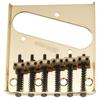 Wilkinson WOT02 Vintage Telecaster Bridge with 10.8mm String Pitch, Brass 6-Way Saddles for TL Electric Guitars, Gold