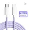 Кабель для передачи данных для iPhone 13 PD20W, плетеный кабель для быстрой зарядки типа c, подходит для зарядных кабелей Samsung IPhone13 14promax