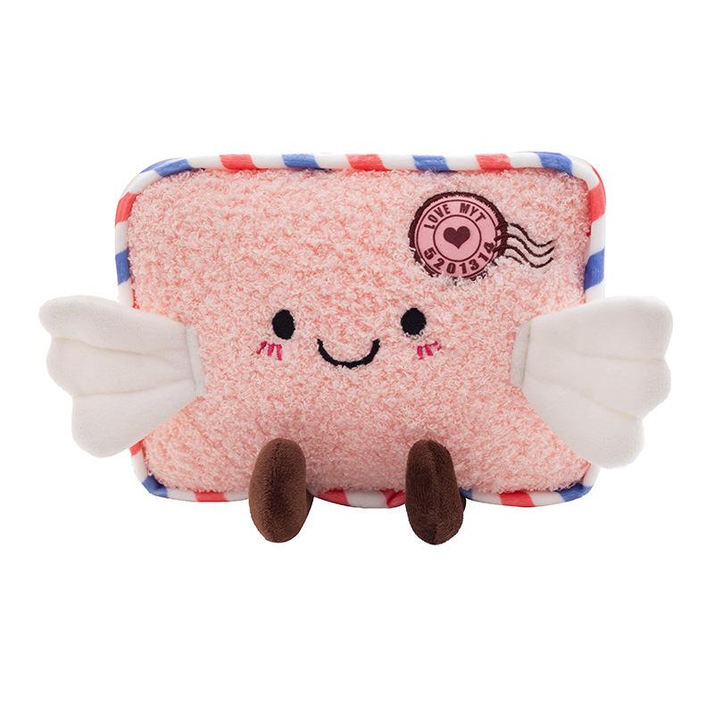 Плюшевая игрушка Кукла любви Конверт для девочек на кровати Кукла Бриллиантовое кольцо Украшения 8 дюймов Кукла для игрового автомата