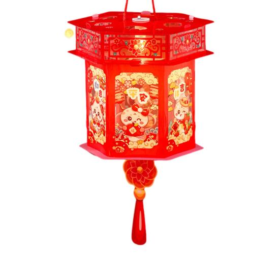 Комплект фонарей на год Змеи с шестом для детей, портативный, своими руками, ручной, мультяшный, светодиодный фонарь в виде змеи, украшение для китайского Нового года и весеннего фестиваля