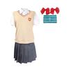 Midoriya Misaka Mikoto Tokiwadai Junior High School Uniform Cosplay Costume, Custom Size, Women's Size M