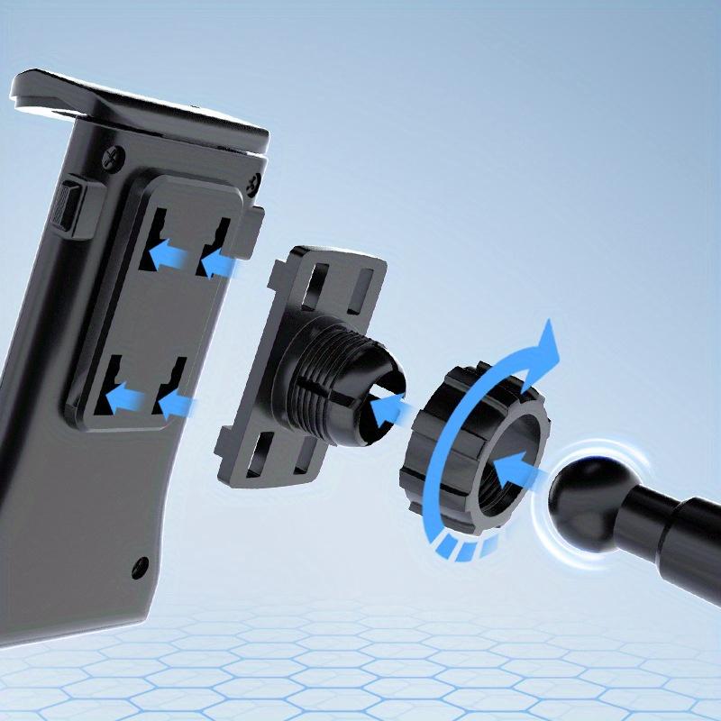 Автомобильный держатель для планшета и телефона - регулируемый держатель для планшетов 4-13 дюймов и всех мобильных телефонов, подходит для iPad и iPhone