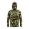 Mens Quick-Dry UV Protection Fishing Hoodie With Face Cover UPF 50 Breathable Outdoor Sport Shirt