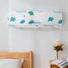 PEVA Indoor Air Conditioner Cover - Waterproof, Dustproof, Moisture-Proof, Wall-Mounted, Original Print, Full Wrap Storage
