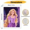Disney Рапунцель цифровая масляная живопись набор для рисования вручную DIY домашний декор. красивая принцесса с длинными светлыми волосами в башне замка