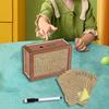 Деревянная копилка для хранения, портативная банка для сбережений с контейнером для маркеров, деревянная коробка-счетчик для мальчиков
