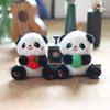 Cute Cute Little Panda Pendant Plush Toy Doll Cartoon Bag Hanging Keychain Rag Doll Doll