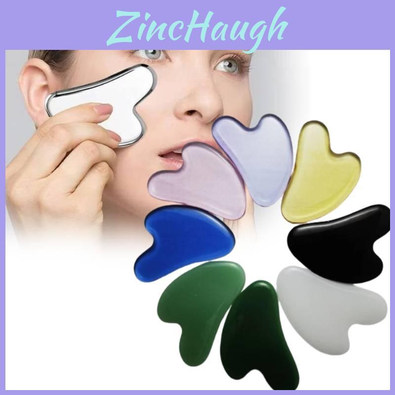 Heart Shaped Pink Crystal Facial Massage Tool Natural Jade Roller For Skincare And Relaxation