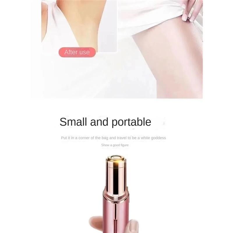 Portable Lipstick‑Shape Women Electric Epilator Painless Effective Facial Hair Remover Home Personal Care Device