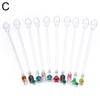10Pcs/Set Colorful Bar Tool Acrylic Stirring Sticks Mixing Sticks Cocktail Drink Stirrers