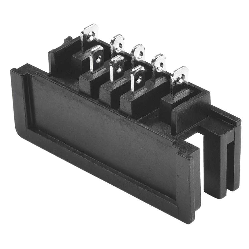 2pcs Connector Terminal Adapter Metal Plastic Silver